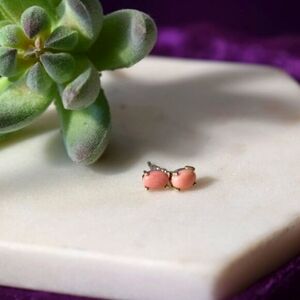 Oregon Sunrise Opal Solitaire Earrings